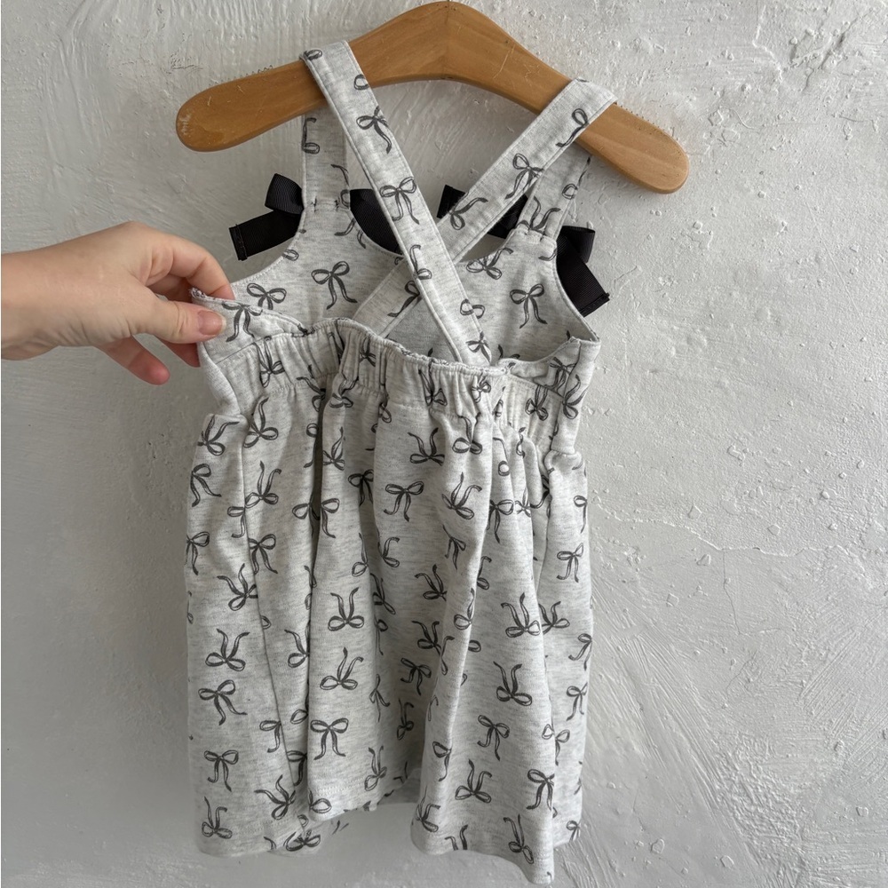 Carter's toddler girl bow print jumper dress - Picture 4 of 7